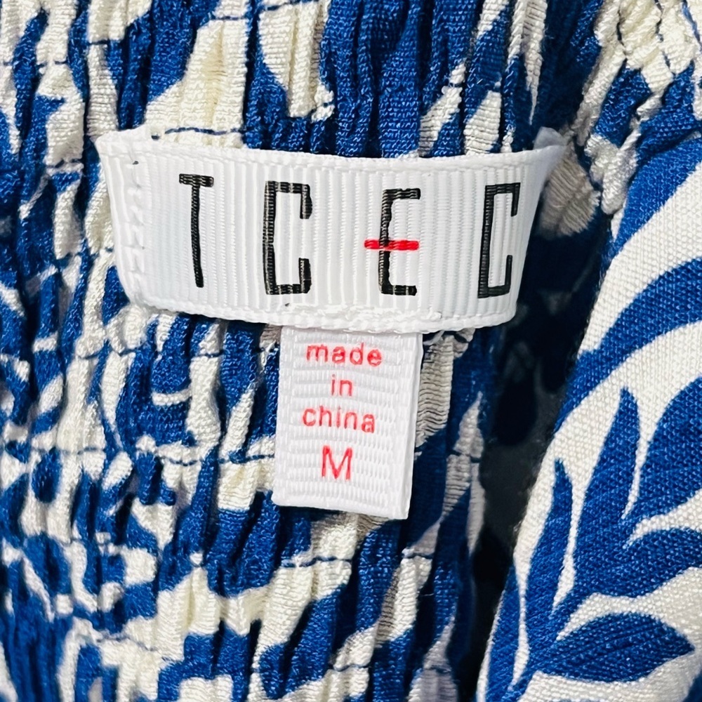 TCEC Blue and White Textured Dress - Picture 2 of 4